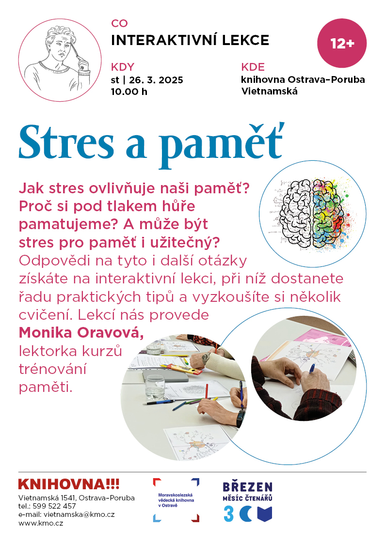 leták k akci stres a pamět