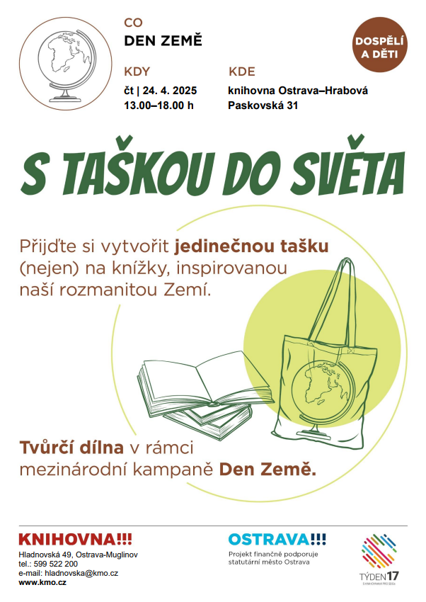 Vytvoř si jedinečnou tašku ke Dni Země.