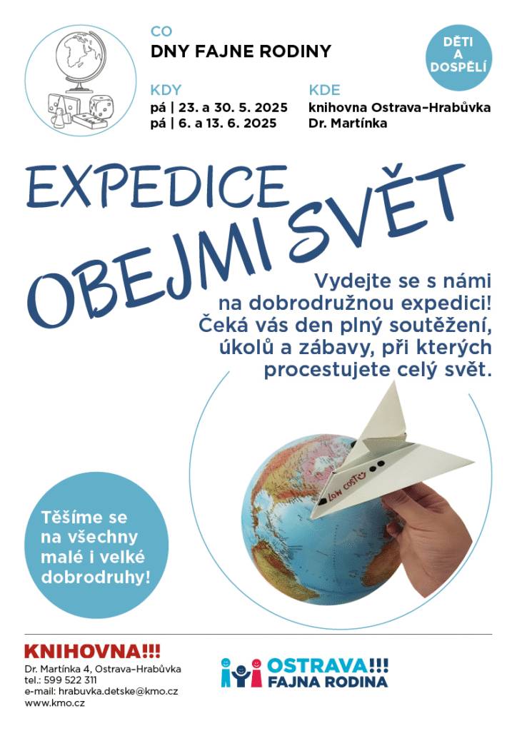 Zábavná odpoledne v rámci Dnů fajne rodiny na pobočce Dr. Martínka