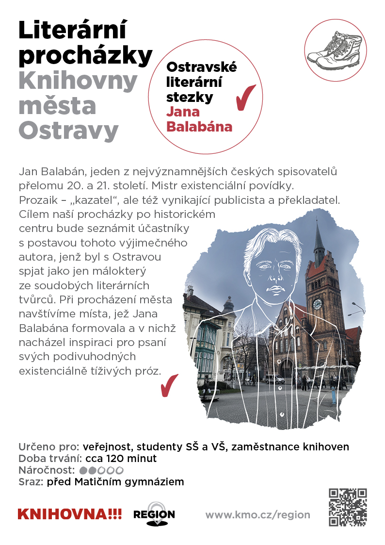 plakát obsahuje anotaci k procházce o Janu Balabánovi