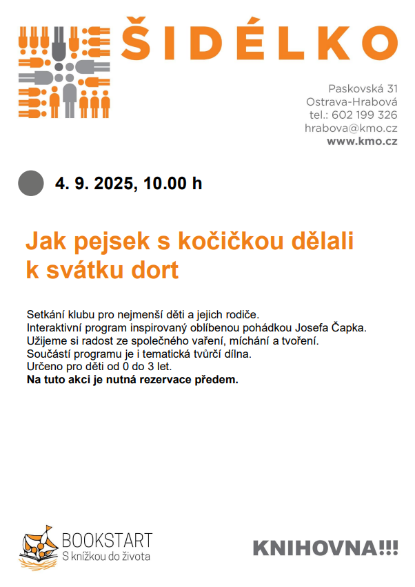 Klub pro děti a jejich rodiče s pohádkou.