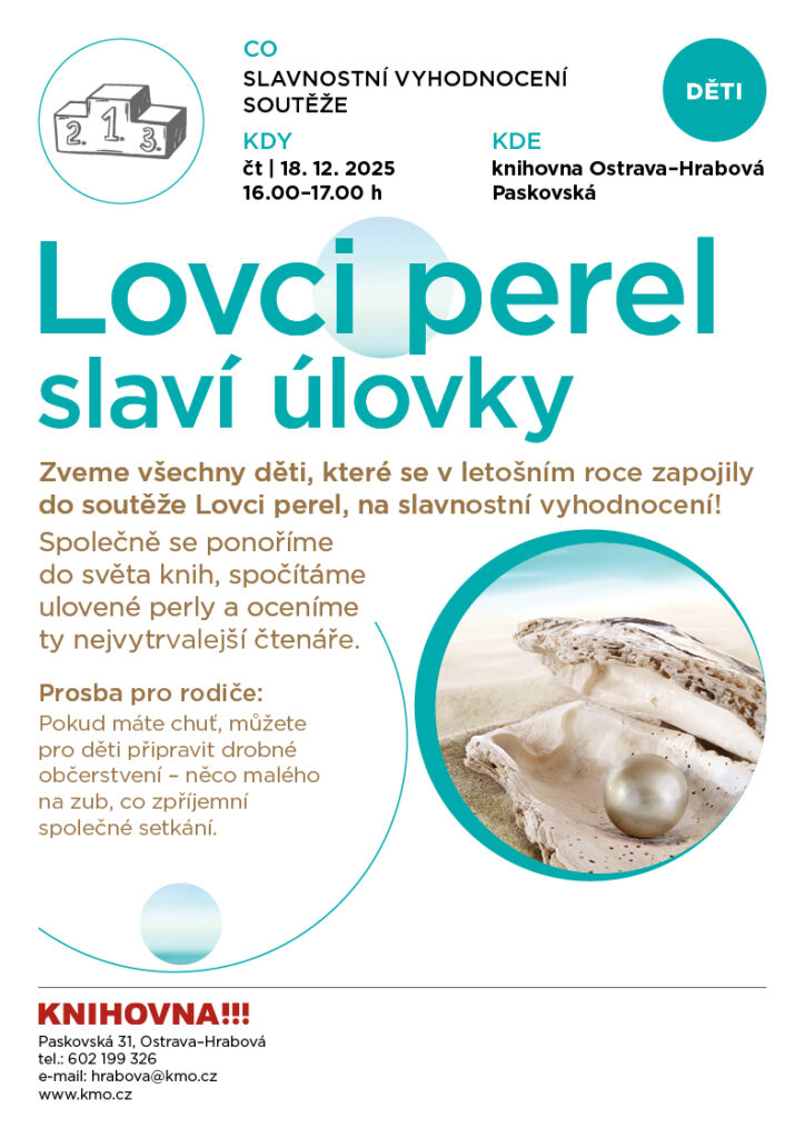lovci perel slaví úlovky - vyhodnocení soutěže pro děti