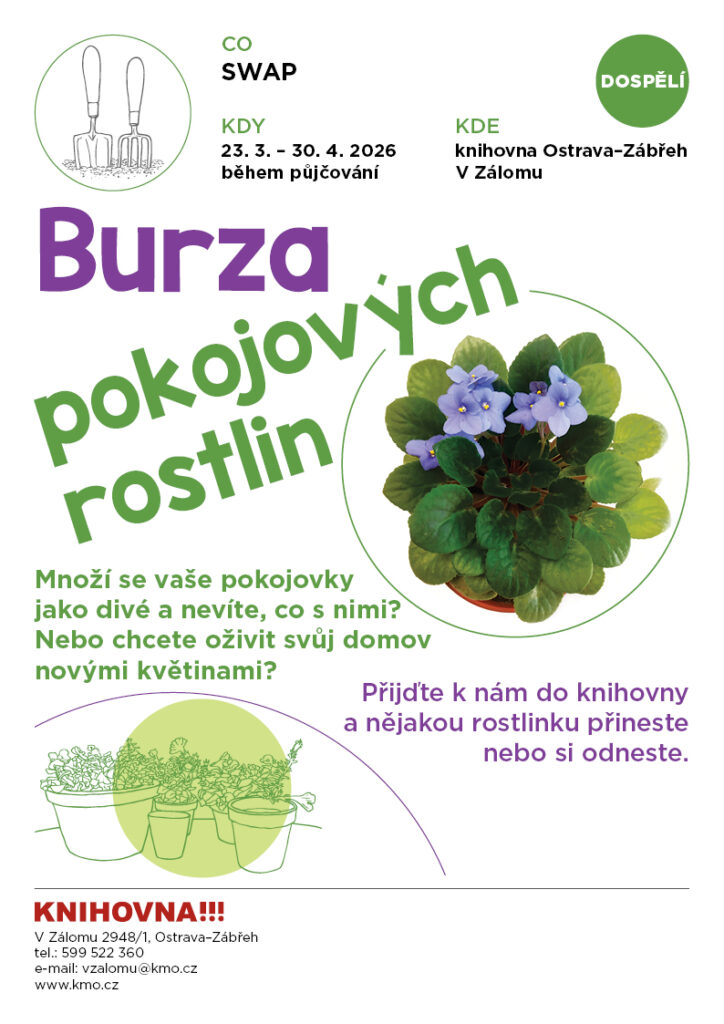 Burza pokojových rostlin na pobočce V Zálomu