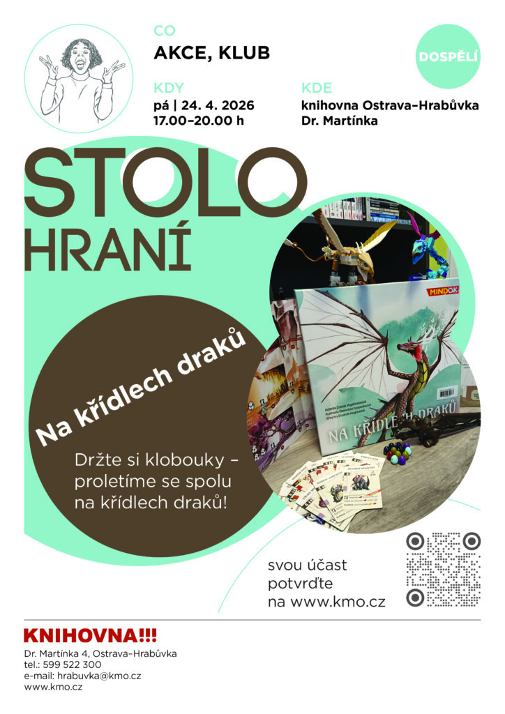 Hraní deskových her na pobočce Dr. Martínka