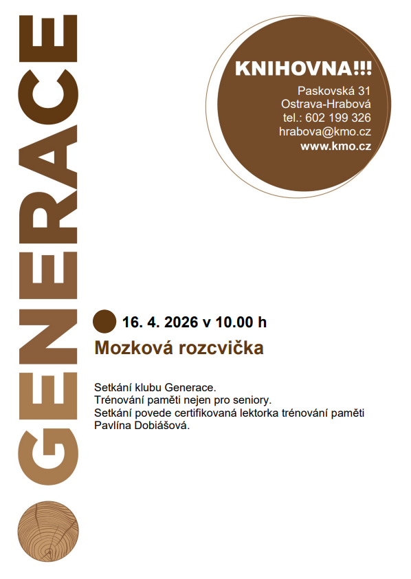 setkání klubu Generace - trénink paměti