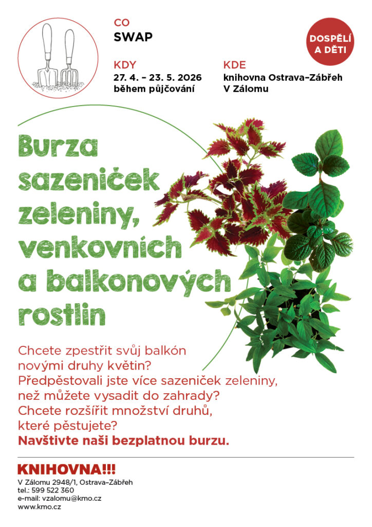 Burza sazeniček, zeleniny, venkovních a balkonových rostlin na pobočce V Zálomu