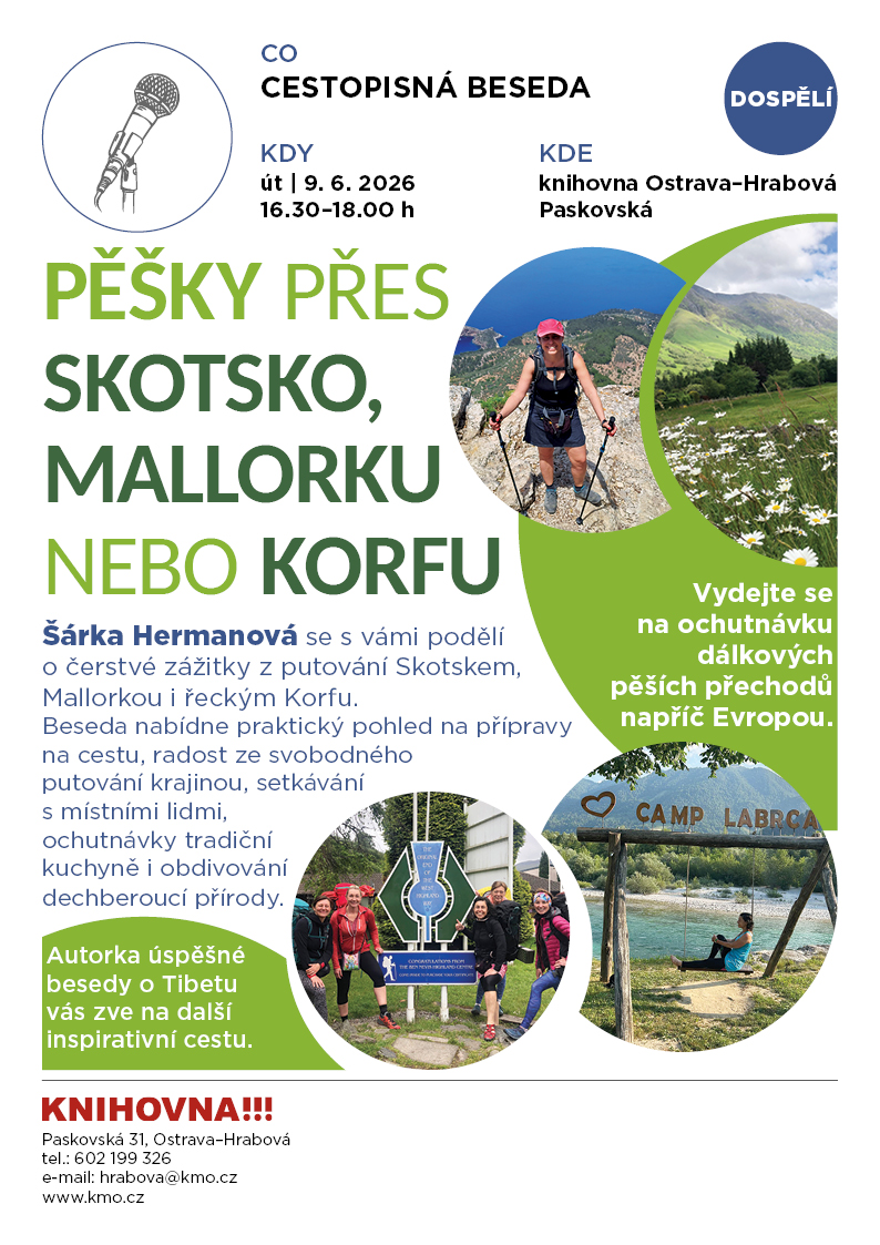 cestopisná beseda s Šárkou Hermanovou