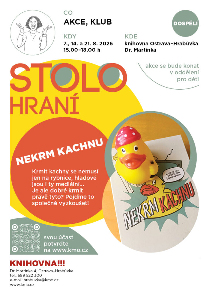 Klub deskových her na pobočce Dr. Martínka