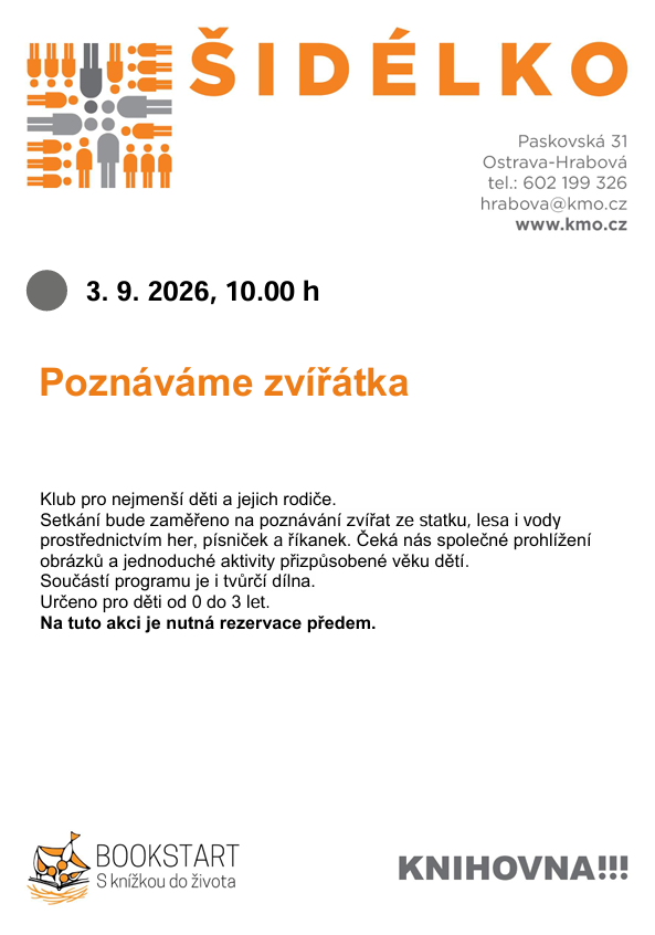 Klub pro nejmenší děti a jejich rodiče.