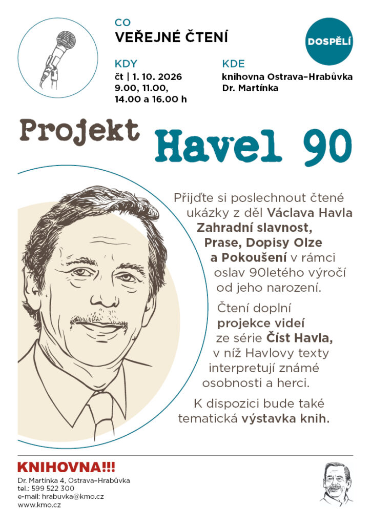 Promítání a veřejné čtení na pobočce Dr. Martínka
